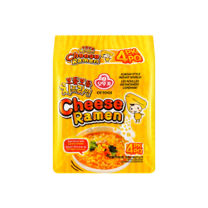 Korean Cheese Ramen – Rich & Savoury Instant Noodles, 4 Packs × 111g