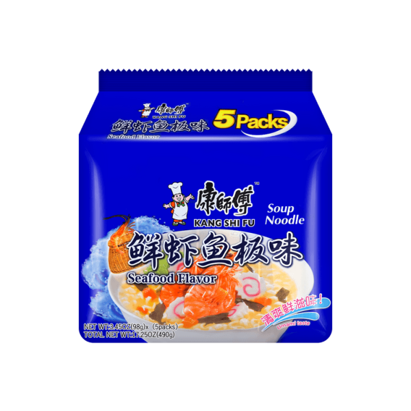 Seafood Flavour Instant Noodle Soup – 5 Packs × 98g