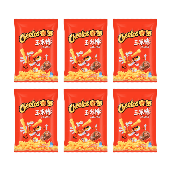 Japanese-Style Grilled Steak Flavor Cheetos 6 Packs 300g