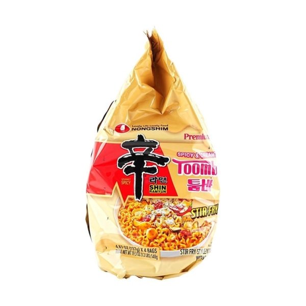 Shin Ramyun Toomba – Spicy Creamy Stir-Fry Instant Ramen, 4 Packs × 137g - Image 4