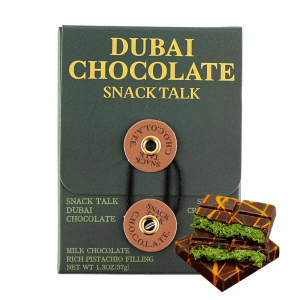 SnackTalk Dubai Style Chocolate Milk Chocolate Pistachio Kunafa 37g