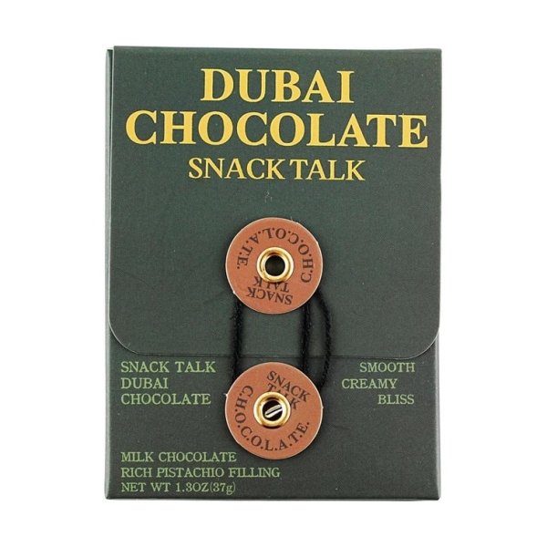 SnackTalk Dubai Style Chocolate Milk Chocolate Pistachio Kunafa 37g - Image 2