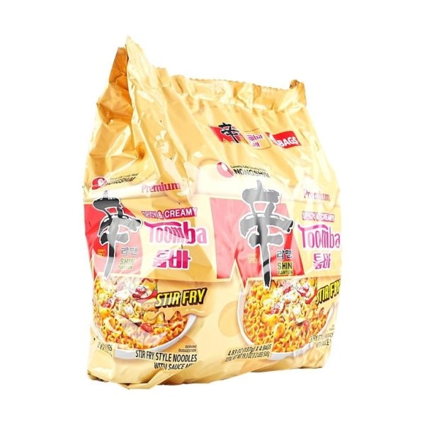 Shin Ramyun Toomba – Spicy Creamy Stir-Fry Instant Ramen, 4 Packs × 137g - Image 3